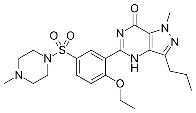 Sildenafil Citrat Molekulardiagramm